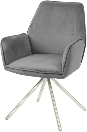HWC-G67 Esszimmerstuhl mit Armlehne, drehbar und elegant - Stühle mit 90° Drehfunktion, hochwertige Samtpolsterung für maximalen Sitzkomfort und modernes Design – ideal für jeden Essbereich.