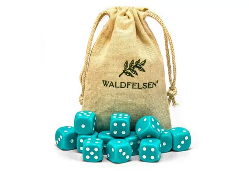 Waldfelsen Spiel – 2-50 Stk Standard Spielwürfel 16 mm Acrylwürfel Würfel bunt, Spielmaterial, Verschiedene Farben