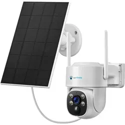 LUVISION W601 Solar WLAN PTZ Überwachungskamera - Überwachungskamera für den Außenbereich mit 360° Schwenkfunktion, farbiger Nachtsicht und PIR-Erkennung. Ideal für Sicherheit und flexible Installation dank Solarpanel und IP65-Schutz.