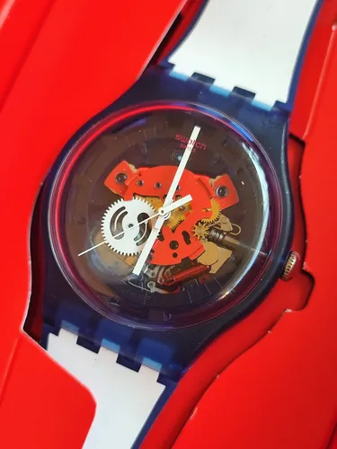 SWATCH+NEW GENT+SUON112 CLOWNFISH BLUE+NEU / NEW von Swatch