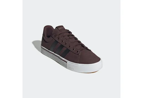 adidas Unisex Daily 4.0 Schuhe - Shadow Brown/Core Black/FTWR White, 45 1/3 EU - Herren-Sneaker mit regulärer Passform, verstärktem Zehenbereich und strapazierfähiger Gummiaußensohle für optimalen Komfort und Halt.