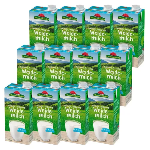 Schwarzwaldmilch H-Weide 1,5% Milch 12x 1,0 l