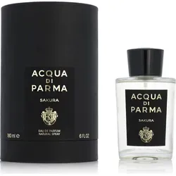 Acqua di Parma Sakura Eau de Parfum 180 ml – Einzigartiger Duft - Unisex Duft mit Kopfnoten von kalabrischer Bergamotte und rosa Pfeffer. Erleben Sie die floralen Herznoten von Kirschblüte und Jasmin in einem eleganten Parfüm, ideal für besondere Anlässe.