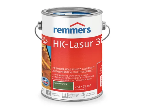 Remmers HK-Lasur tannengrün, 2,5 Liter von Remmers
