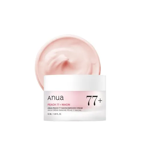 ANUA Peach 77% Niacin Enriched Cream (50 ml) in pink von Anua