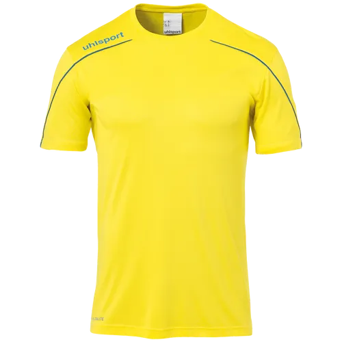 uhlsport Sport-Trikot Stream 22 (100% Polyester) limonengelb/azurblau Jungen, Größe: 164