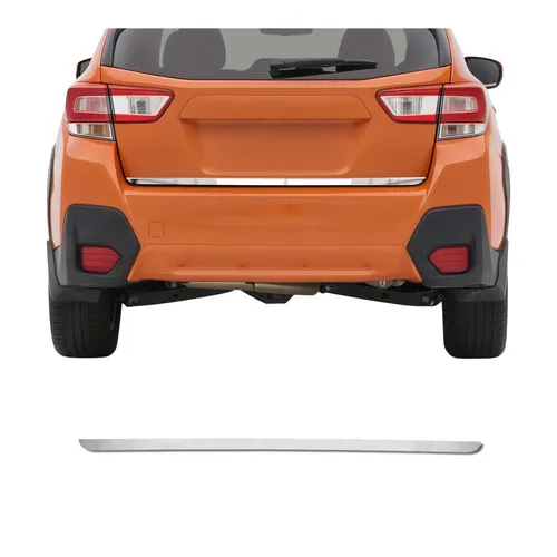 OMAC Zierleisten-Aufkleber für Subaru XV (2017-2025) - Hochwertiger Edelstahl-Aufkleber für die Heckklappe, schützt vor Kratzern und sorgt für ein stilvolles Erscheinungsbild. Einfache Installation ohne Bohren, langlebig und rostbeständig.