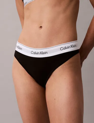 Calvin Klein Underwear String MODERN COTTON schwarz M (38) - Funktionsunterwäsche mit breitem Bündchen für optimalen Tragekomfort und moderne Passform, aus hochwertiger Baumwolle für ein angenehmes Hautgefühl.