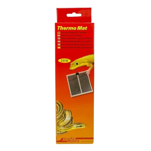 Lucky Reptile Thermo Mat 28W - Zubehör für Terrarien, bietet infrarote Strahlungswärme für optimale Temperaturkontrolle und einfache Installation dank selbstklebender Folie.