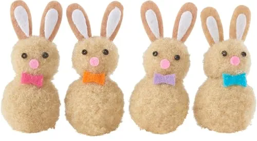 VBS Hasenbande aus Filz – 4-tlg. Set, Filzfiguren, Ostern, Osterdekoration, Hasenfiguren, Figuren, Filztiere, DIY Deko