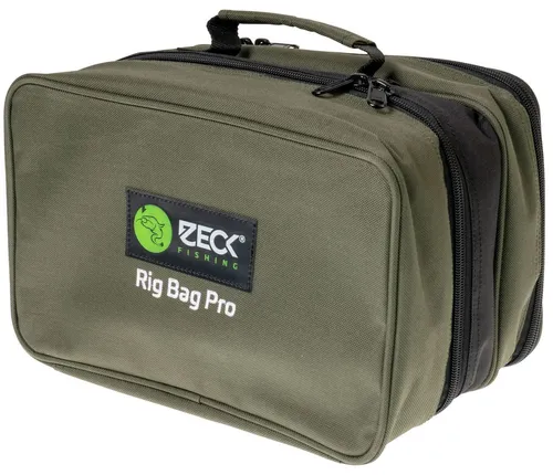 Zeck Rig Bag Pro - Wasserabweisende Tackletasche für Süßwasserfischen - Ködereimer mit praktischer Tacklebox, ideal für Angler, die Ordnung und Schutz für ihr Zubehör suchen.