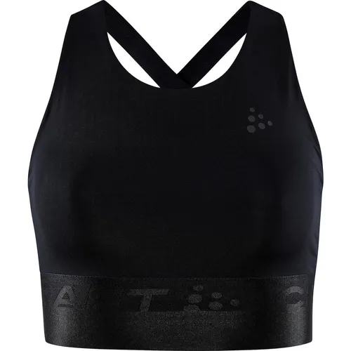 Craft Core Essence Sports Top Women black (999000) M - Sportunterwäsche für Damen, funktionelles Sportoberteil mit leichter Stützfunktion und recyceltem Material für umweltbewusste Sportlerinnen.