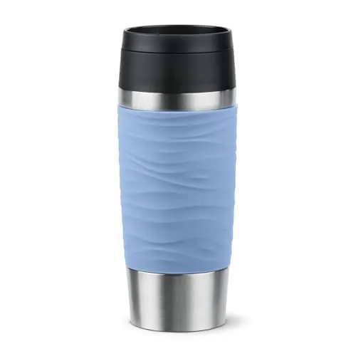 Emsa Isoliertrinkbecher Travel Mug Wave pastellblau 360ml