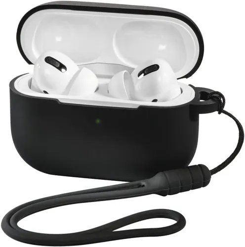 Hama Hülle Schutzhülle für Airpods Pro Schwarz Neu