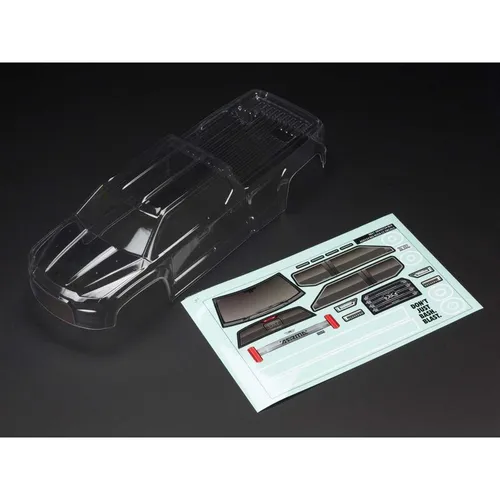 Arrma BIG ROCK CREW CAB 4X4 Klar Karosserie (Inc. Aufkleber) Nr. ARA402284