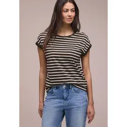 Damen Dropped Shoulder Shirt mit Streifen von Street One