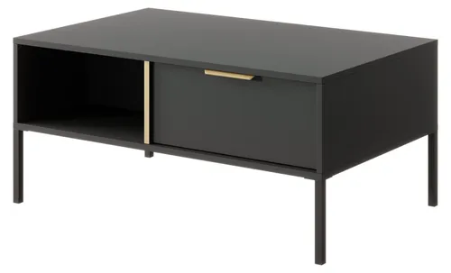 Couchtisch mit Schubladen, Anthrazit, 97 x 60 x 44,4 cm