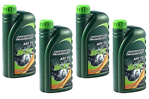 Liter Motoröl Fanfaro M-2T Universal 2-Takt Öl ISO-L-EGB JASO FB API TC Öl Oel 4