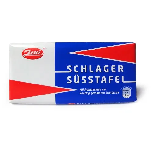 Zetti Schlagersüsstafel, Schokolade, 100 g