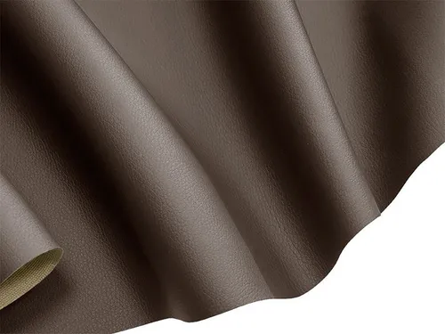 maDDma Stoff 0,5m Kunstleder Stoff Breite 142cm, graubraun