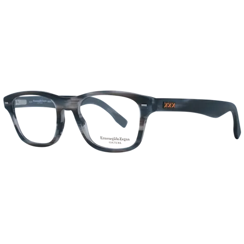 Ermenegildo Zegna ZC5013 Herren Brillenfassung 53 mm - Stilvolle Herrenbrillenfassung in Grau, ideal für den täglichen Gebrauch. Robustes Kunststoffmaterial und praktisches Federscharnier sorgen für hohen Tragekomfort. Inklusive Original-Etui.
