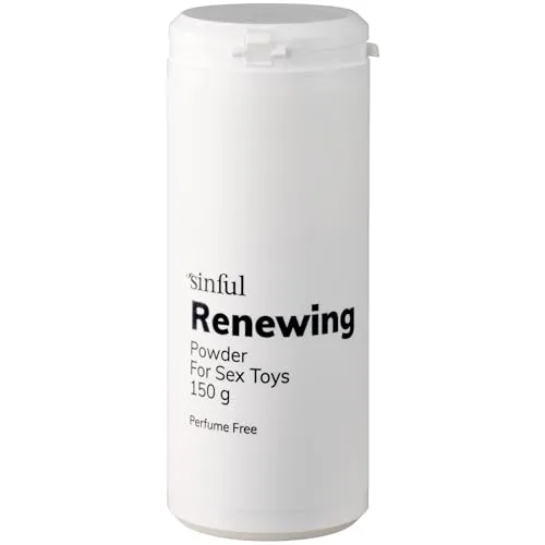 Sinful Talkum Puder für Silikon, Latex & Gummipflege - Vegan & Parfümfrei Talcum Powder - Talkum Puder Gummipflege - Latex Pflege - Talc Powder Silikon Pflege - Talkumpuder für Sexspielzeug - 150 g