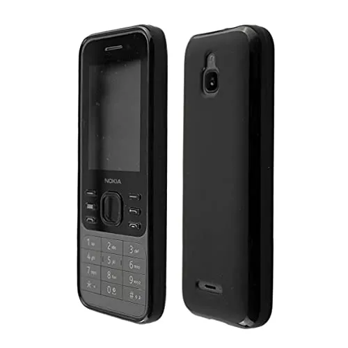 caseroxx Schutzhülle für Nokia 6300 4G in schwarz – Flexibles TPU-Case aus stoßfestem Gummi, passgenaue Handy-Tasche mit Kantenschutz & rutschfestem Grip