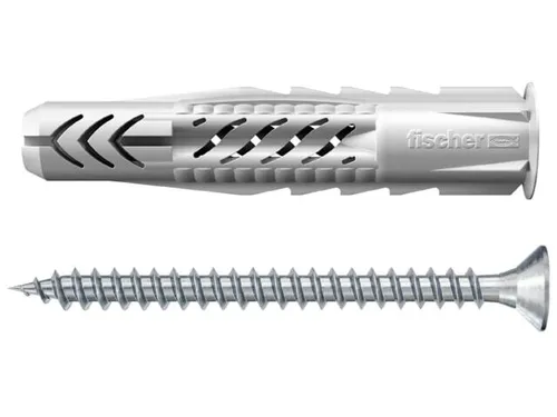 Fischer Universaldübel UX 6 x 35 R S mit Rand und Schraube 90877 SB-Karte