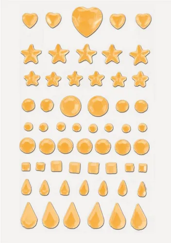 Heyda Sticker 5XHeyda 204883350 Schmucksteine, 58 Stück - Vielseitige Acryl-Schmucksteine in apricot, ideal für kreative Bastelprojekte und zur individuellen Gestaltung. Perfekt für jeden DIY-Enthusiasten.