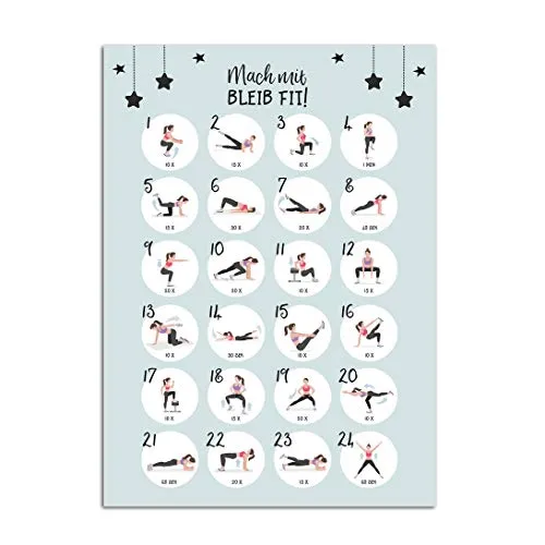 Nastami Fitness Poster DIN A3