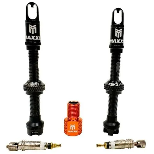 Maxxis MAXXOUT Tubelessventil - 2 Stück - Kleinteile für Tubeless-Reifen, mit besonders einfacher Montage und optimalem Luftdichtheitsniveau für ein besseres Fahrerlebnis.