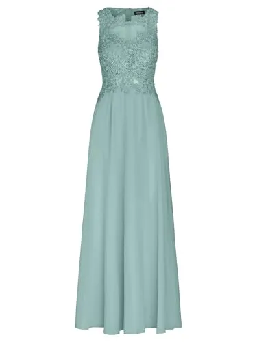 Apart Abendkleid im Materialmix