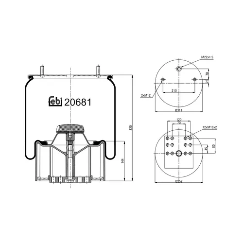 Febi Bilstein Federbalg 20681
