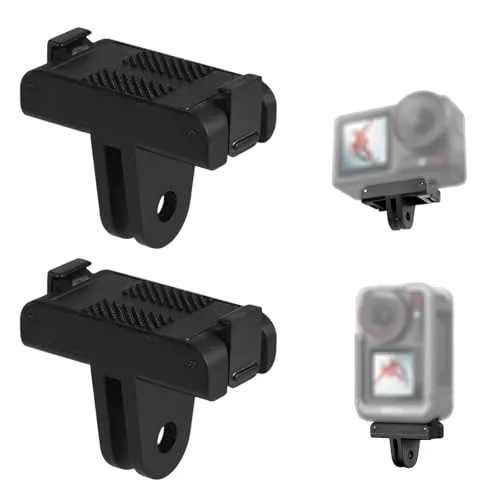 AABDTYYD 2er-Set Magnetische Schnellwechselhalterung, Starke Magnetbasis, Stativkompatibel, Kompatibel mit DJI Osmo Action 3/4/5 Pro & Osmo 360 Kameras
