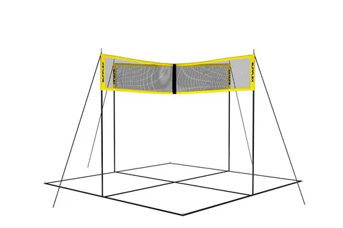 Sunflex X-Net | Hochwertiges Volleyballnetz für Strand und Sport - Spiele: Knotenloses, wasserabstoßendes Volleyballnetz, ideal für Training und Freizeit, mit einer robusten Polyesterkonstruktion für langlebigen Einsatz.