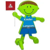 UvV 3D Warnschild Luca Brems Reflektierende Verkehrsfiguren Kinder Langsam