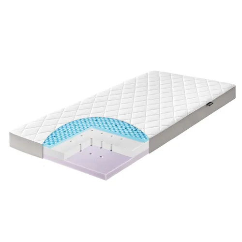 Kaltschaummatratze Dr. Lübbe Air Plus - Matratze für Babys & Kleinkinder, atmungsaktiv und ideal für eine gesunde Schlafumgebung. Hergestellt aus hochwertigem Kaltschaum für optimale Ventilation und Komfort.