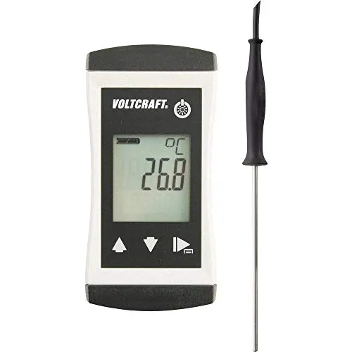 VOLTCRAFT Außentemperaturanzeige - IP65 Universalthermometer - Anzeigeinstrumente mit ergonomischem Design, IP65 wasserdicht, beleuchtetem Display und hochpräzisen Pt1000 Sensoren für genaue Temperaturmessungen bis 250 °C.
