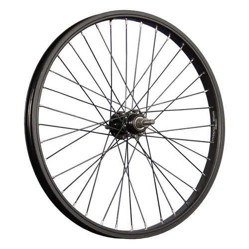 Laufrad 20 Zoll Hinterrad Fahrrad BMX 36 Loch 10mm Achse Aluminium Felge schwarz