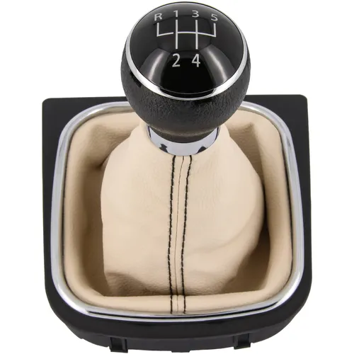 Schaltknauf + Schaltsack mit Rahmen passend für VW Golf 5 + 6 | BJ 2003-2016