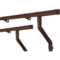 INEFA Dachrinnen Set PVC 2x 2m NW 68 Kastenrinne Dunkelbraun - Hochwertiges INEFA Dachrinnen Set für effektive Dachentwässerung. Aus robustem, witterungsbeständigem PVC-U, einfach zu montieren und ideal für Gartenhäuser bis 15 m².
