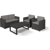 Keter Loungeset Victoria/Monaco 4-tlg. Set von ALLIBERT