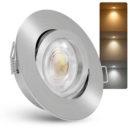 Einbauspot Decken Leuchte Flach 4W LED drei Lichtmodi warm neutral kalt Lampe