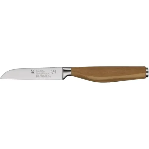 WMF Grand Wood Gemüsemesser 21 cm - Handgeschmiedet mit Olivenholzgriff - Obstmesser & Gemüsemesser mit einzigartigem WMF Performance Cut für überragende, langanhaltende Schärfe. Ergonomischer Olivenholzgriff für perfekten Komfort und natürliche Ästhetik.