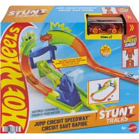 Hot Wheels Stunt Tracks Jump Circuit Speedway mit Spielzeugauto