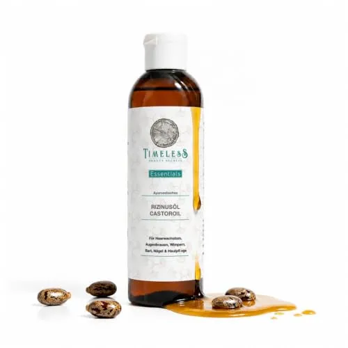 TBS Bio-Rizinusöl, kaltgepresst, 100ml, 100% rein, Lebensmittelqualität, hexanfrei – für Haare, Haut, Nägel, Bart, Augenbrauen & bei Gelenkschmerzen