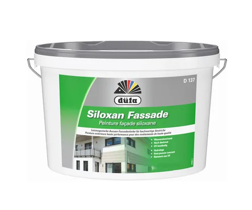 düfa D137 Siloxan Fassade Weiß 2,5L Gebinde Fassadenfarbe wasserabweisend