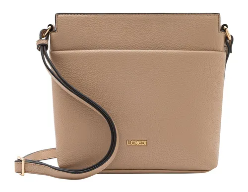 L. CREDI Umhängetasche Crossbody Bag - Umhängetasche in Sand mit praktischem Design, verstellbarem Schulterriemen und geräumigem Hauptfach. Perfekt für stilvolle Frauen, die Funktionalität und Eleganz schätzen.