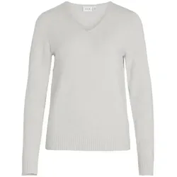 VIRIL L/S V-Neck Knit TOP-NOOS - Pullover für Damen mit V-Ausschnitt, überschnittenen Schultern und gerippten Kanten für angenehmen Tragekomfort. Perfekt für lässige Outfits.