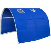 Homestyle4u Tunnelset Blau für Hochbetten - Betten: Hochwertiger Betttunnel in Blau, einfach zu montieren und verwandelt Hochbetten in gemütliche Verstecke.
